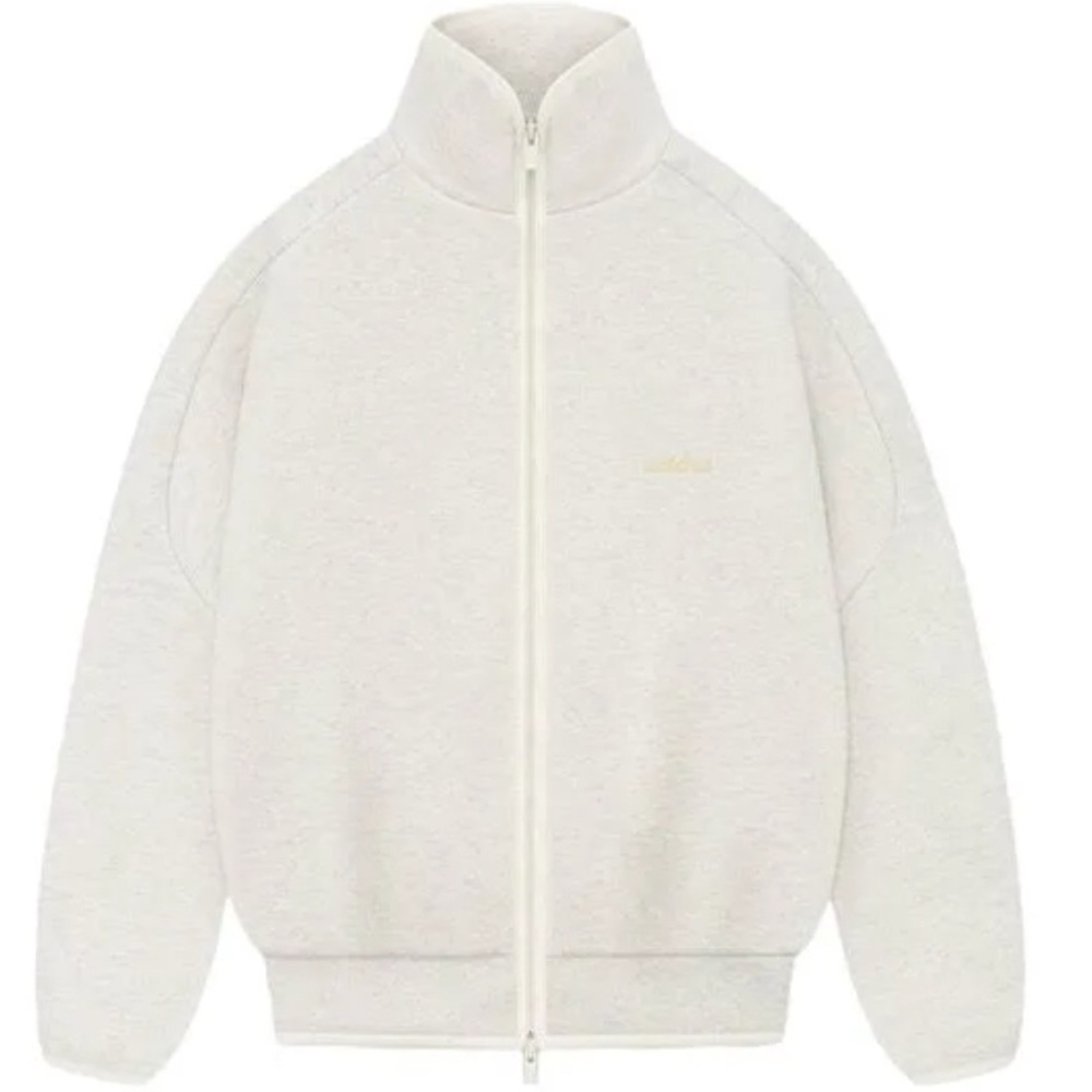 AdidasxFear of God Athletics Zip Track Jacket in oatmeal heather. Men’s M (New)